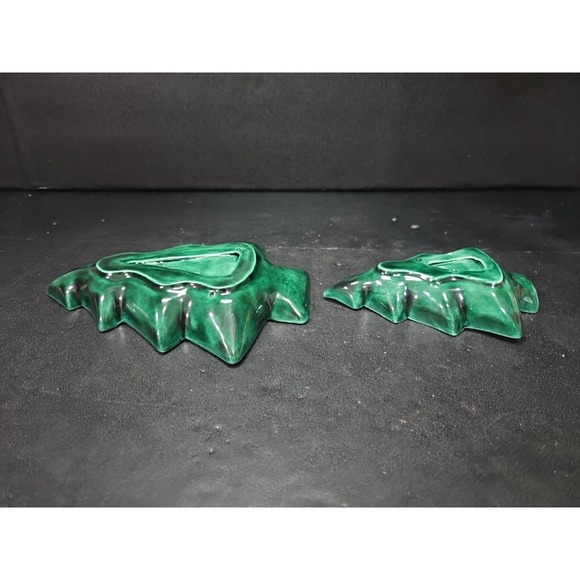 Stacking Christmas Tree Dishes, Vintage Ceramic Nesting Set‎ of 2, MCM Decor - Picture 8 of 9